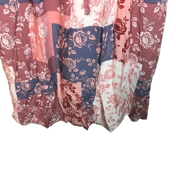 Andrée by unit womens M long sleeve dress floral multicolor lined skirt boho - Picture 5 of 14